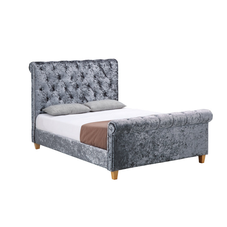 Mercer41 Upholstered Sleigh Bed & Reviews Wayfair.co.uk